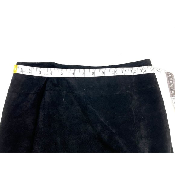 Kate Hill Black suede column skirt size 4 69d - Picture 6 of 14